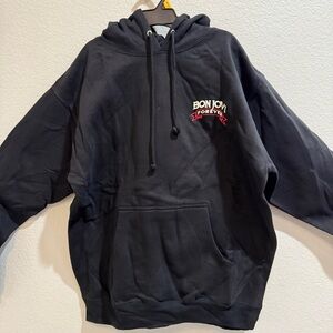 Bon Jovi Forever Black Hoodie Large